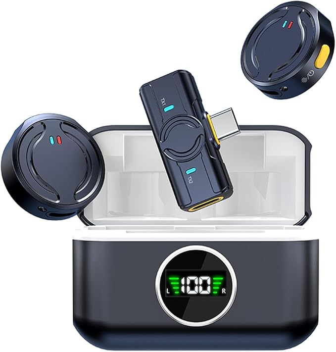 EchoGo – Wireless Mic for Smartphones | Charging Case Included