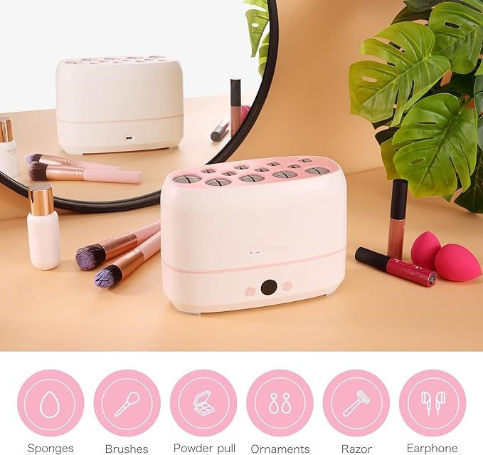 Luxury Pro Makeup Brush Cleaner & Dryer – Hygienic Beauty in Minutes