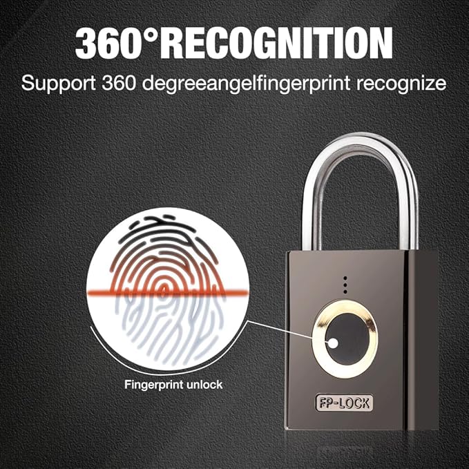 Golden Fox – Biometric Padlock for Smart, Secure Living