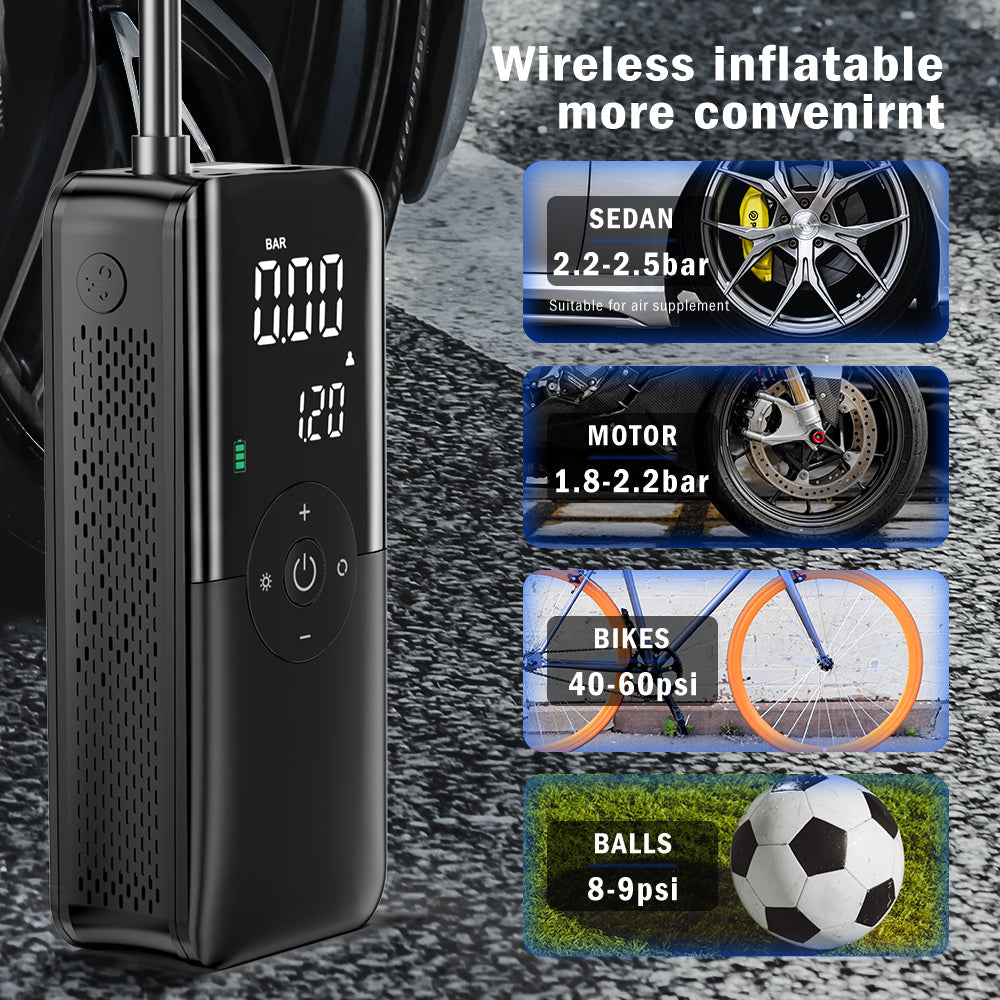 AirForce Mini – Rechargeable Air Pump for Car, Bike & Sports Gear