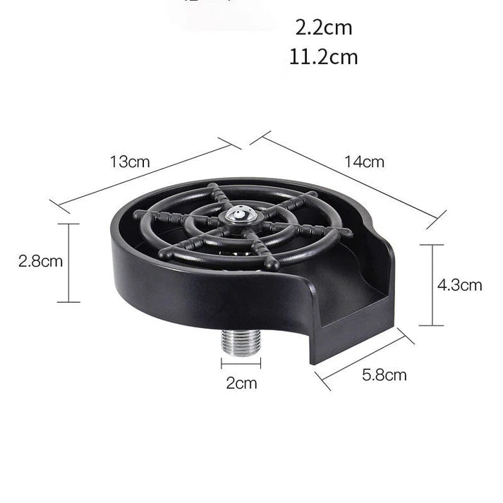 Effortless Cup Cleaning – High-Pressure Counter Sink Washer for Modern Kitchens