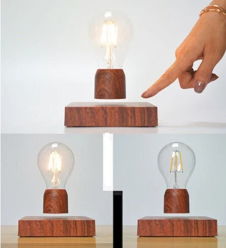 OrbitGlow – Magnetic Floating Bulb Lamp | Smart Decor with Style